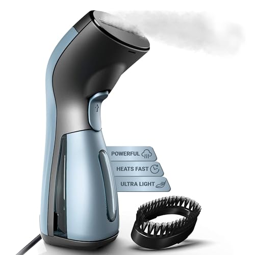 iSteam Luxury Handheld Clothes Steamer – Compact, Fast Heating, and Spill-Proof Design Ideal for Home and Travel