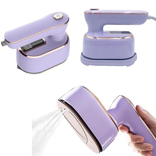 REBOLLITA Travel Steamer Iron – Portable 2-in-1 handheld steamer and iron with 1000W power, quick 5-second heat-up, and 180° flexible handle.