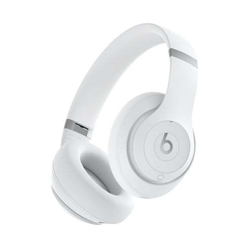 Beats Studio Pro Wireless Headphones in Matte White - Featuring Noise Cancelling, Personalized Spatial Audio, and up to 40 hours battery life