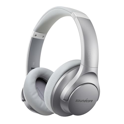 Soundcore Anker Life Q20 Hybrid Active Noise Cancelling Headphones in Wireless Over-Ear Design with Memory Foam Ear Cups and 60-Hour Playtime