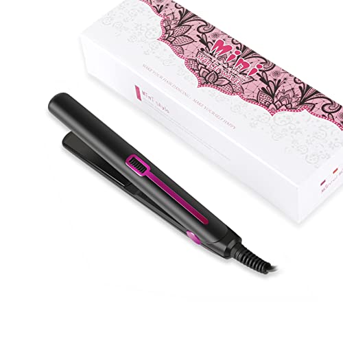 Compact Youuish Mini Hair Straightener: Perfect for travel with a 0.7-inch plate and advanced heating technology