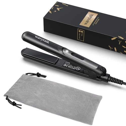 Wavytalk Mini Flat Iron with 0.7 Inch Ceramic Plates for Travel-Friendly Styling.