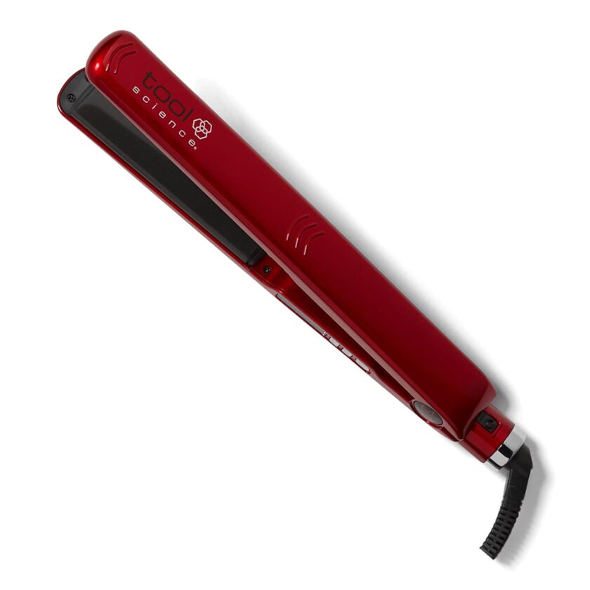 Tool Science Professional Digital Nano-Silver Flat Iron featuring 1 1/4 inch plates for healthy, shiny hair styling
