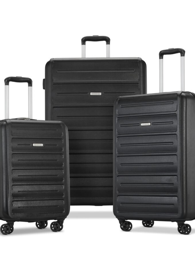 American Tourister Westridge 3-Piece Hardshell Luggage Set with spinner wheels and expandable design for easy, stylish travel